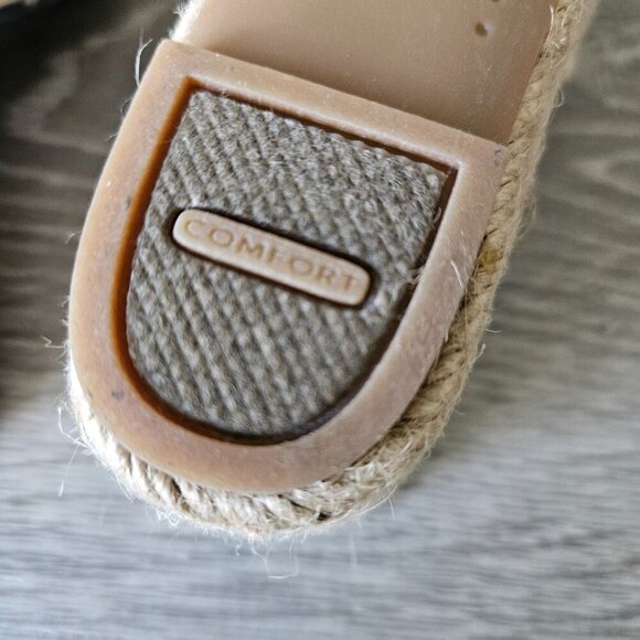 LifeStride Womens Beige Omega Wedge Sandal Flower Memory Foam Size 7M Boho Coast - Picture 14 of 16